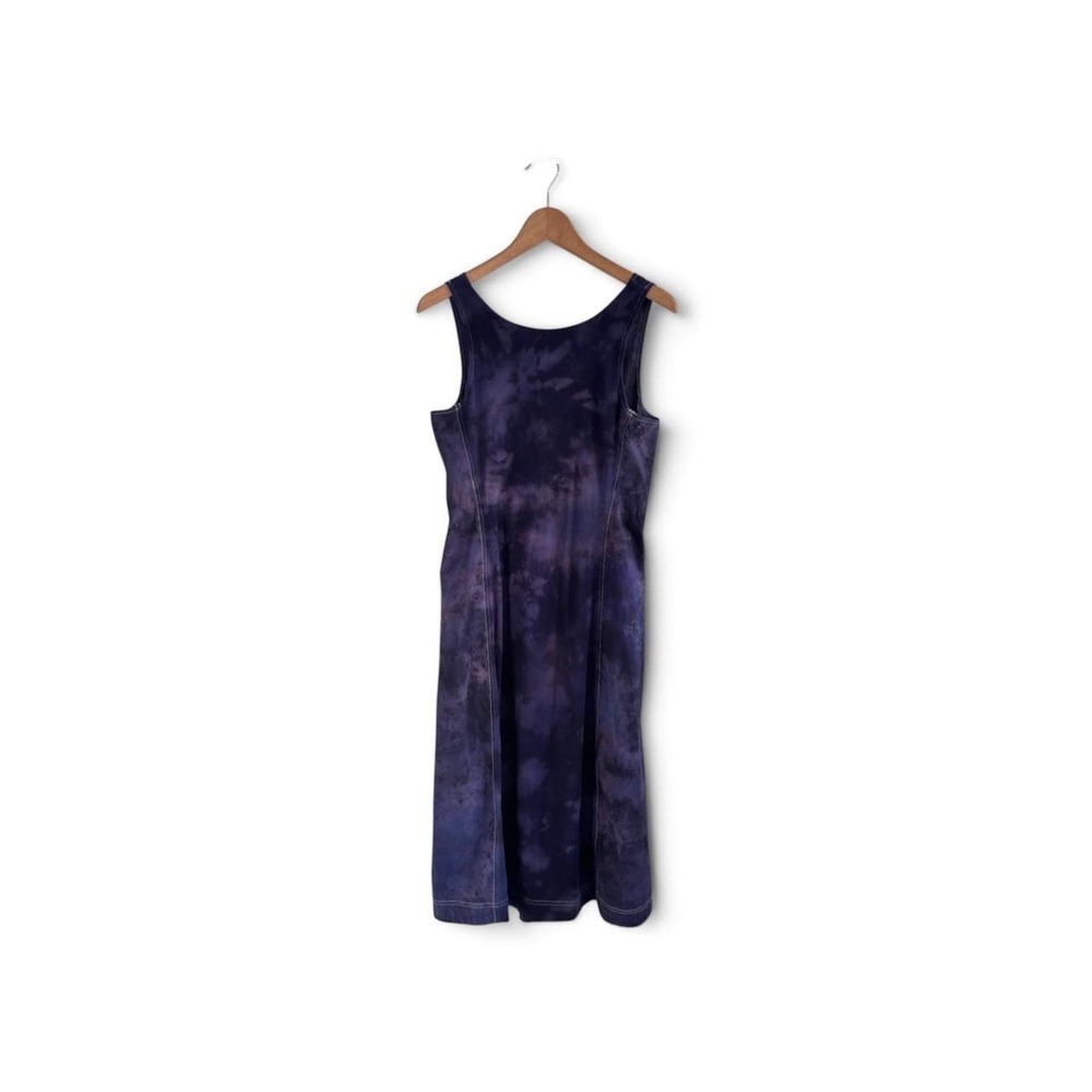 COS Purple Black Tie Dye Panel Contrast Stitch Midi Dress S - Picture 5 of 9